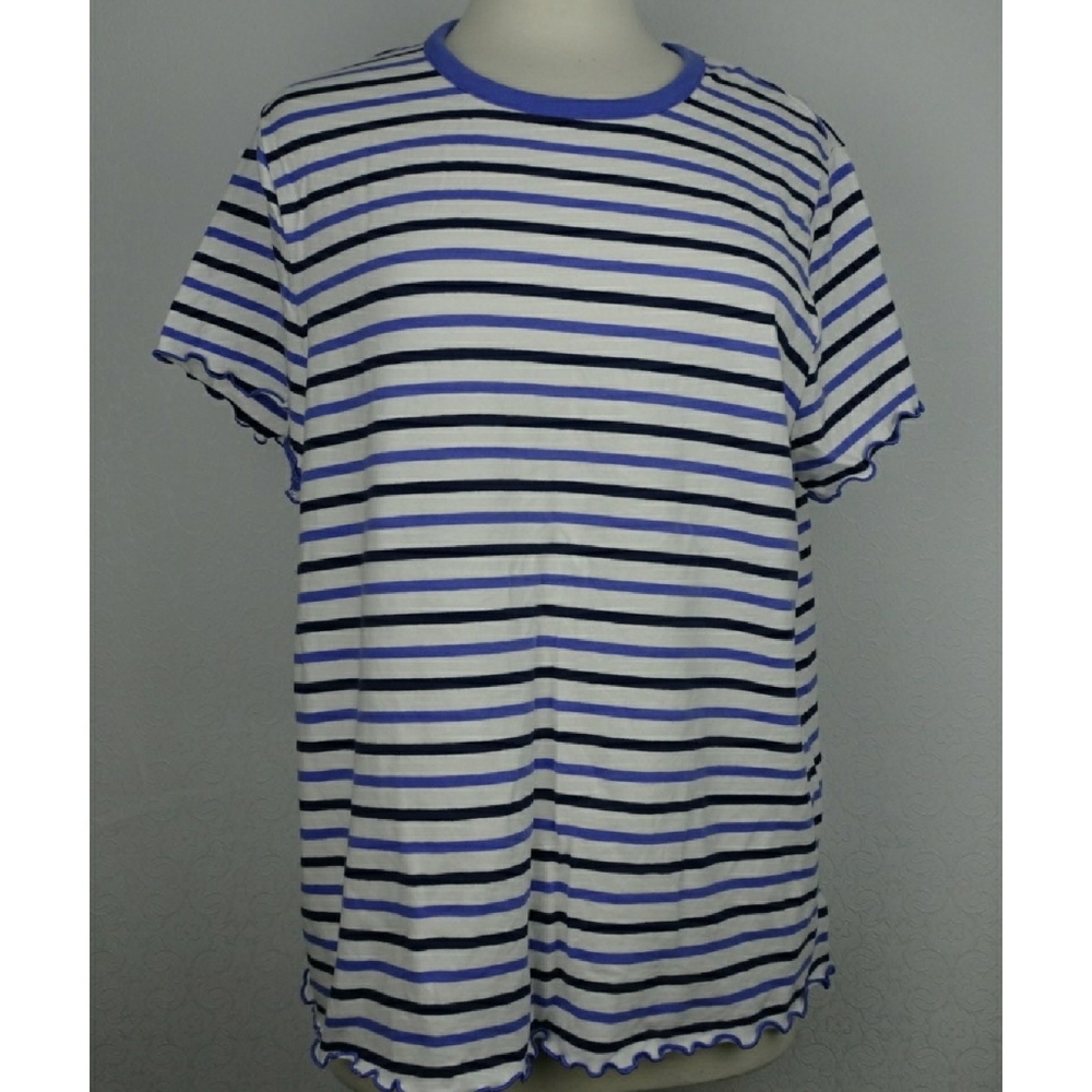 Old Navy black and purple striped top plus size XXL
